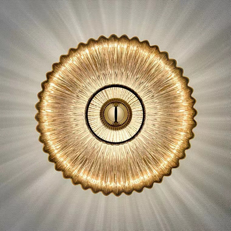 Vintage Glas-Wandlampe