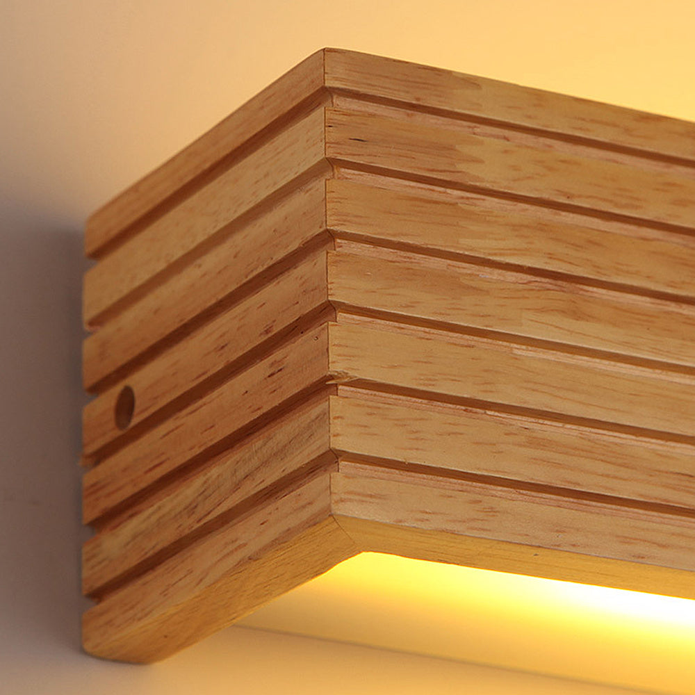Holz-LED-Wandlampe