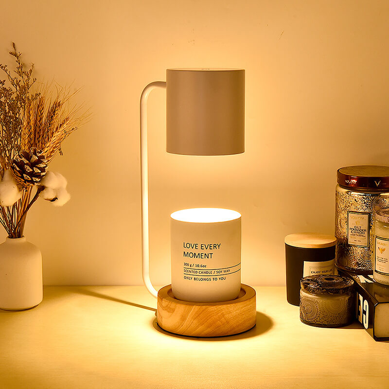 Japanische Holz-Tischlampe