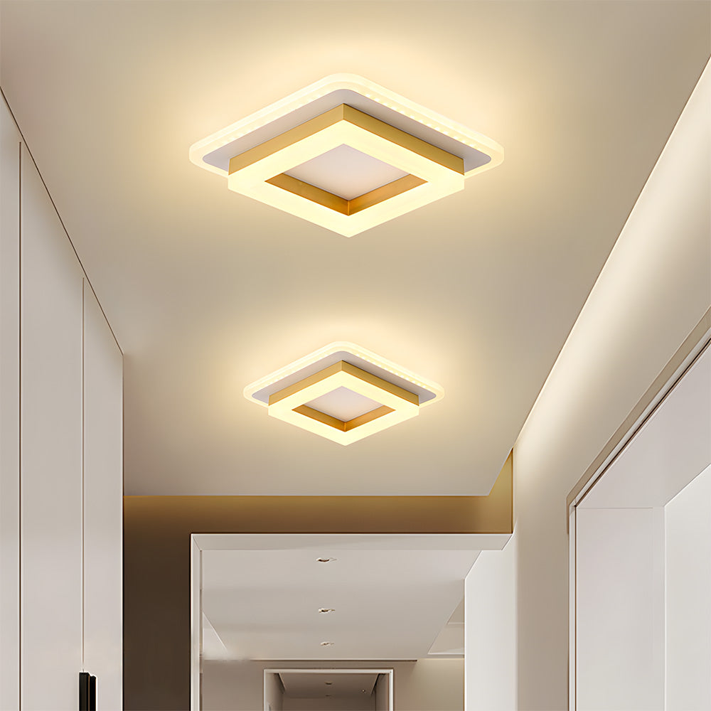 Quadratische LED-Deckenleuchte