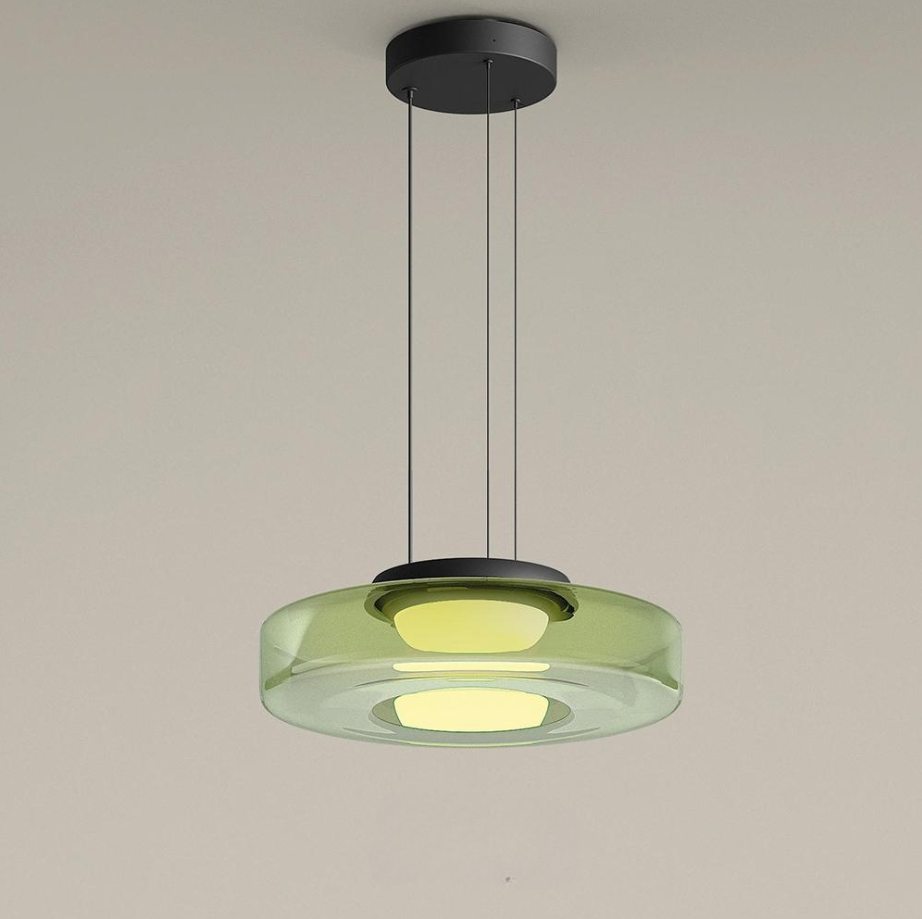 Bauhaus Glas-Pendelleuchte