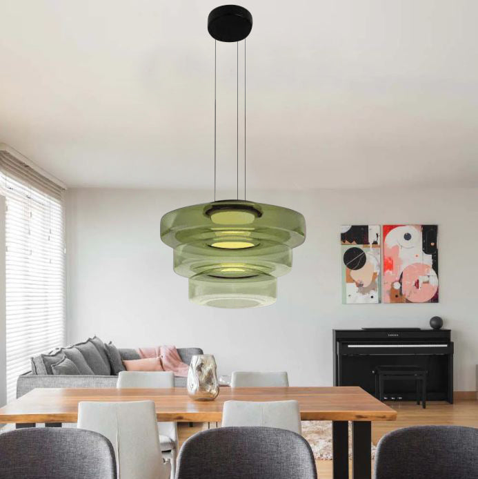 Bauhaus Glas-Pendelleuchte