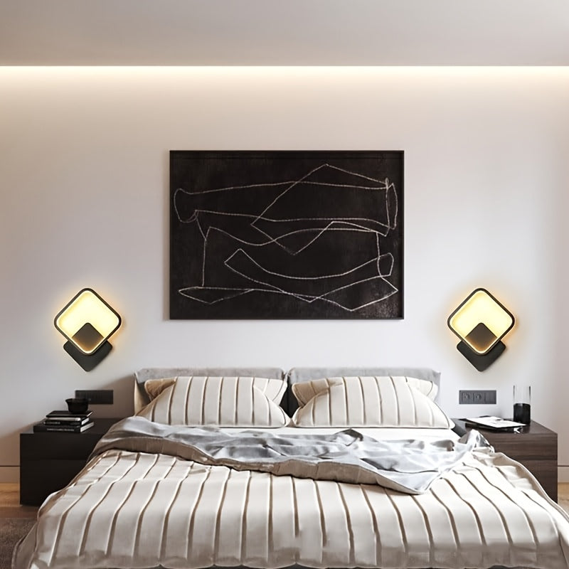 Quadratische LED-Wandlampe