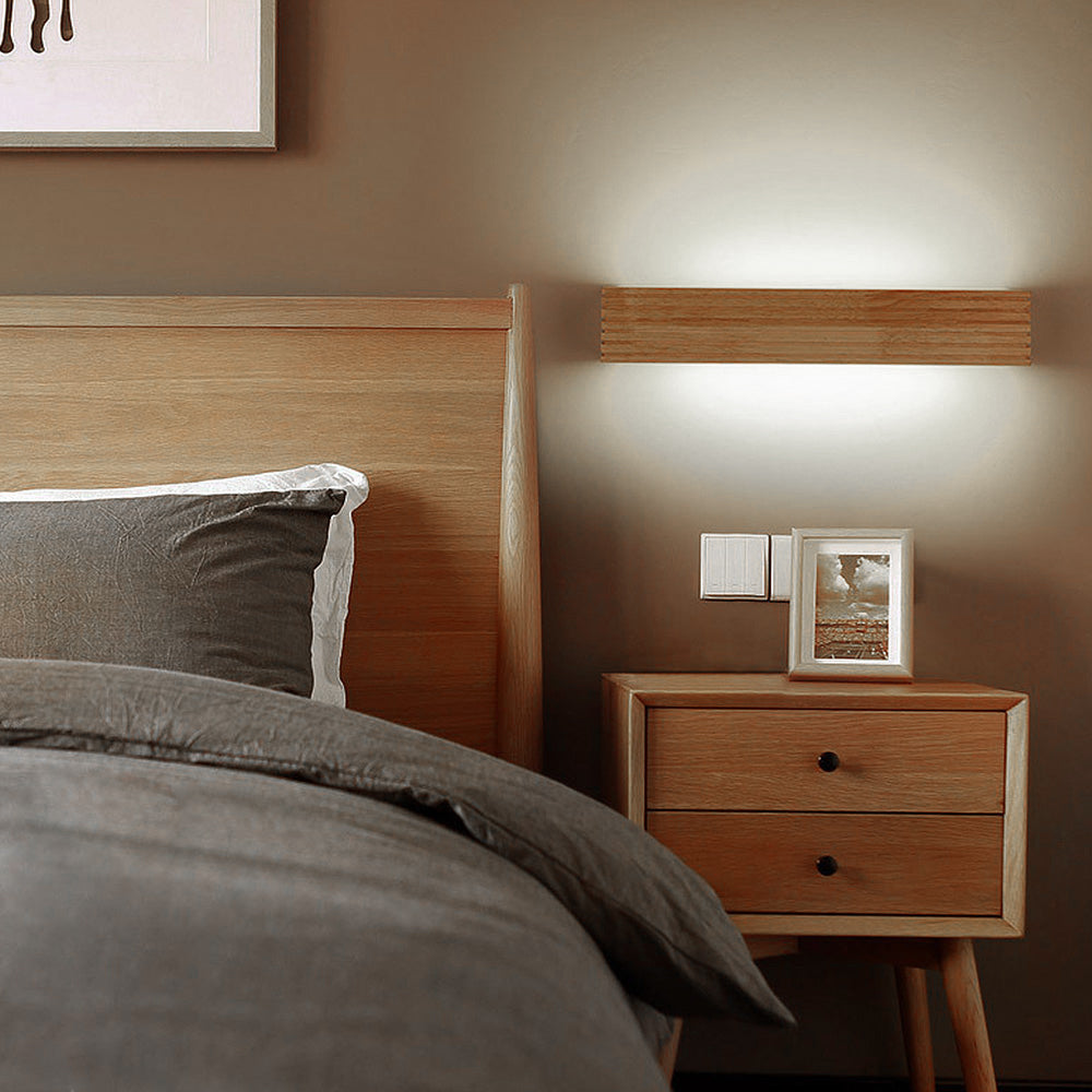 Holz-LED-Wandlampe