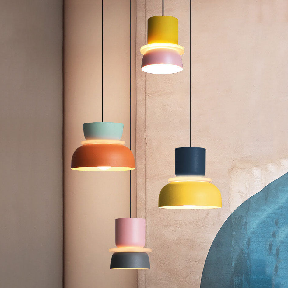 Bunte Macaron Pendelleuchte