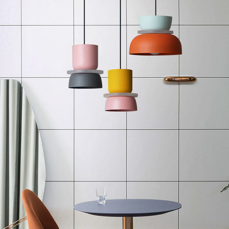 Bunte Macaron Pendelleuchte