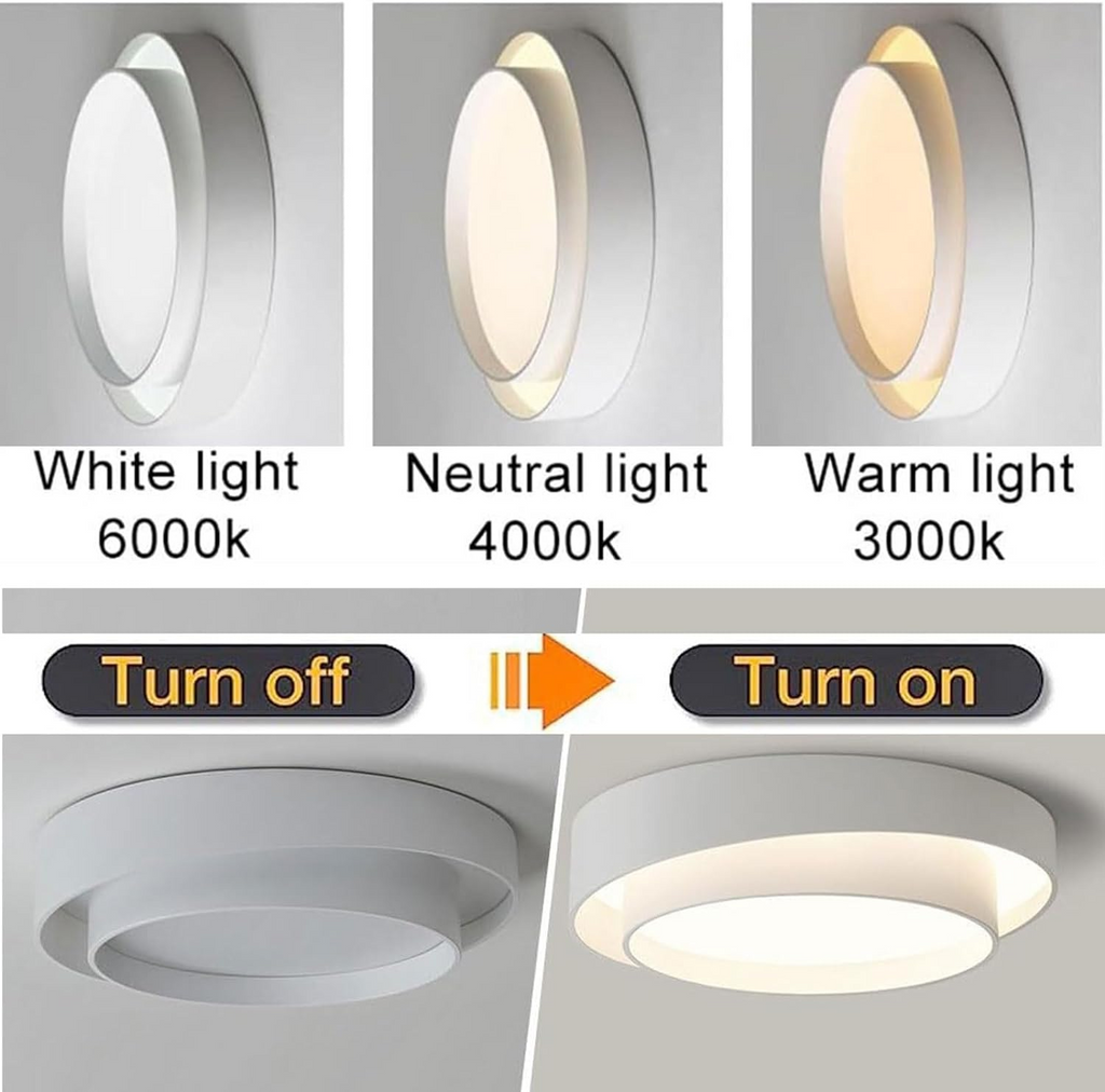 Runde Nordische LED-Deckenleuchte