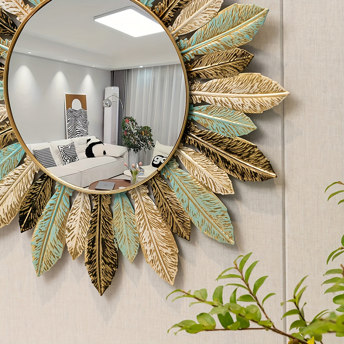 Bohemian Sunburst Wandspiegel