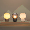 Gerippte Glas-Pilzlampe