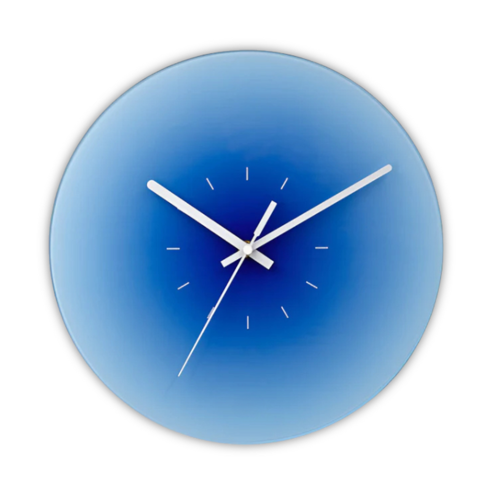 Sunset Glas-Wanduhr