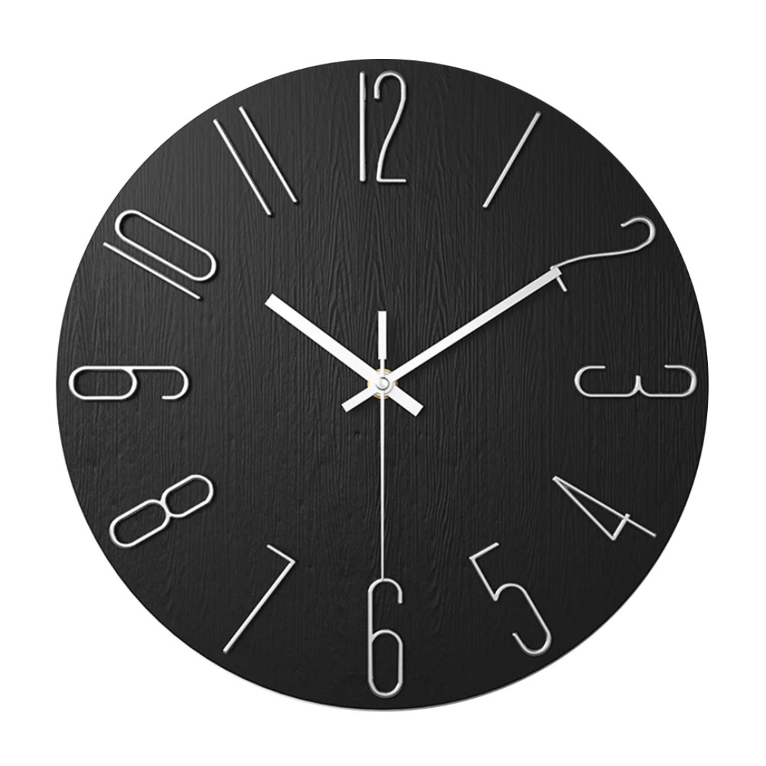Edle Wanduhr in Gold