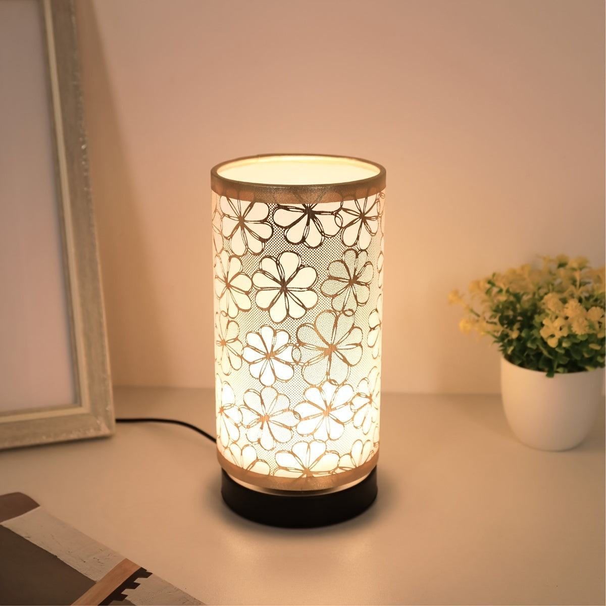 Florale USB-Tischlampe