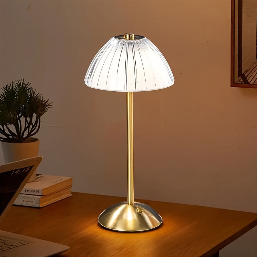 Goldene Touch-Tischlampe