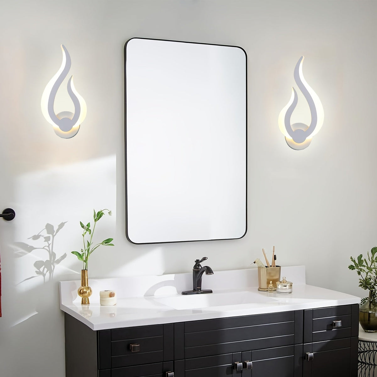 Modern Flame LED-Wandleuchte