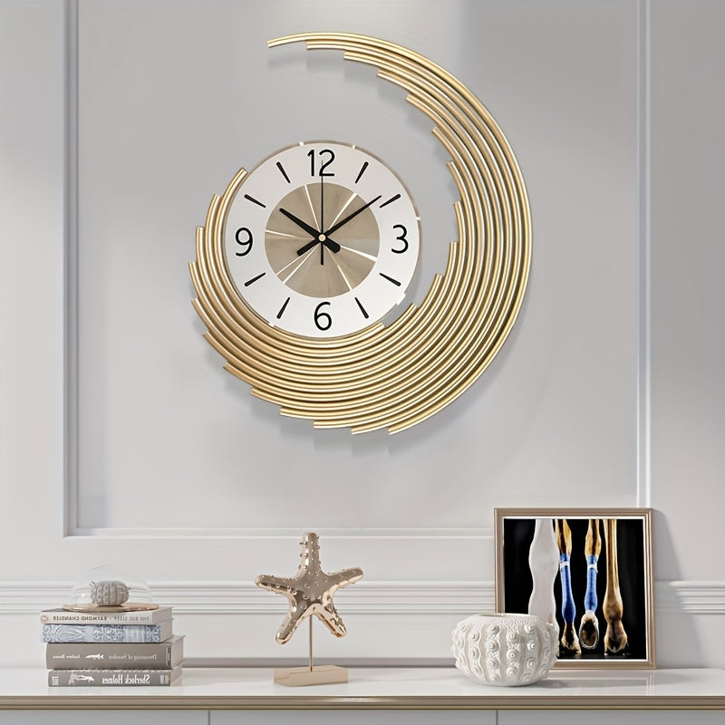 3D Metall-Wanduhr