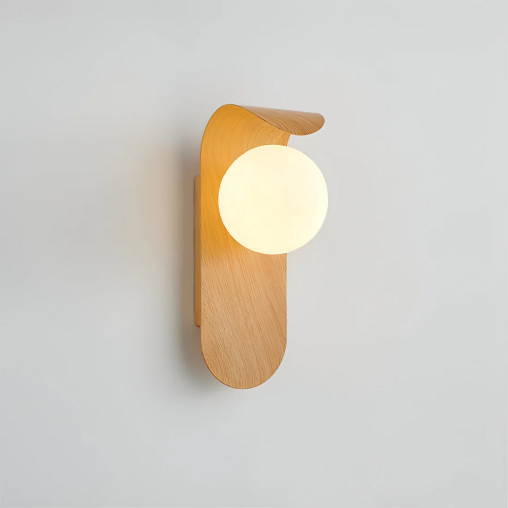 Icar Holz-Wandlampe