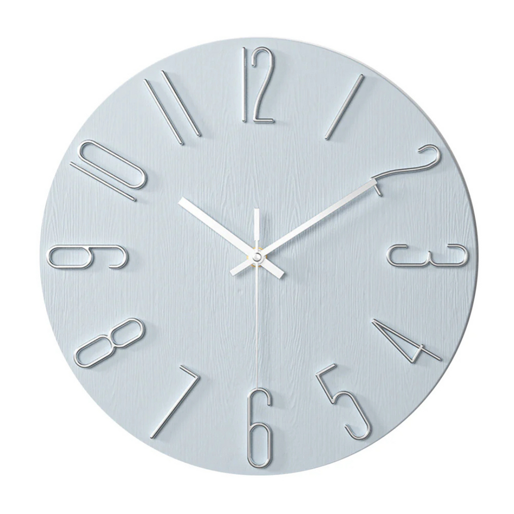 Edle Wanduhr in Gold