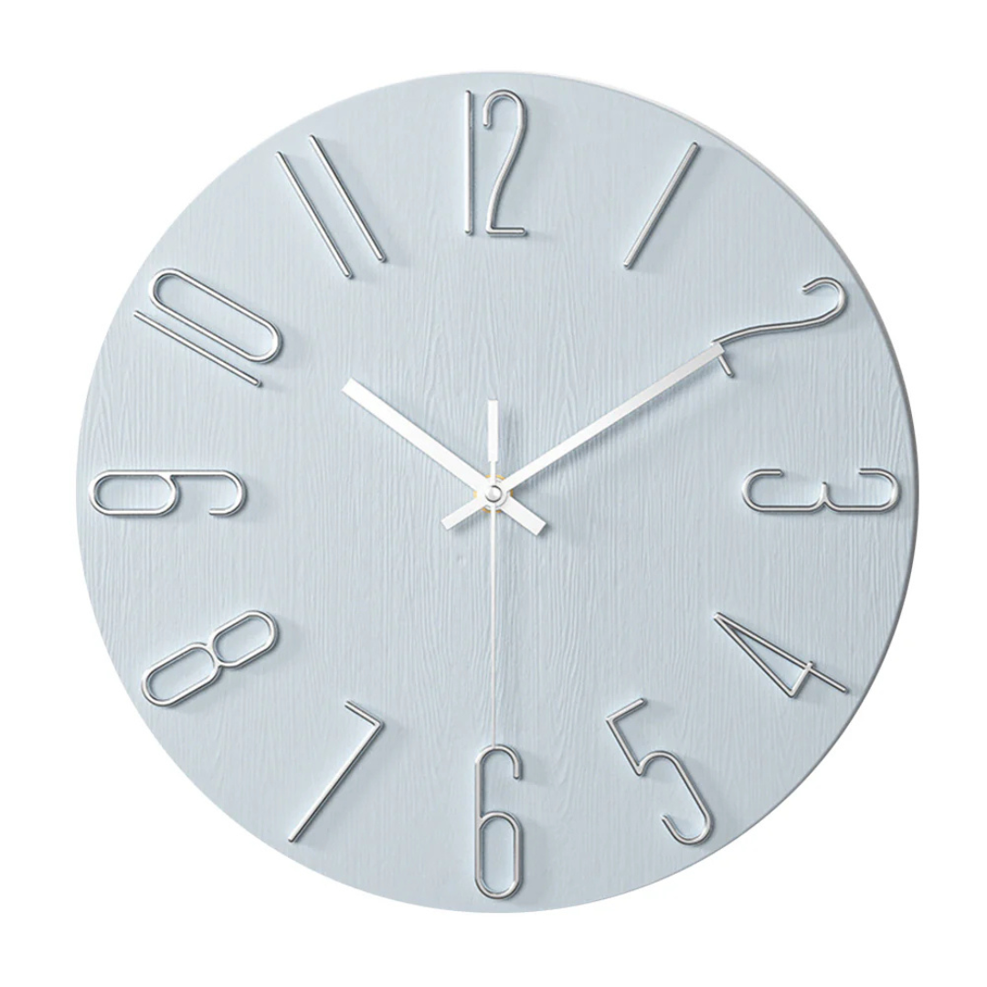 Edle Wanduhr in Gold