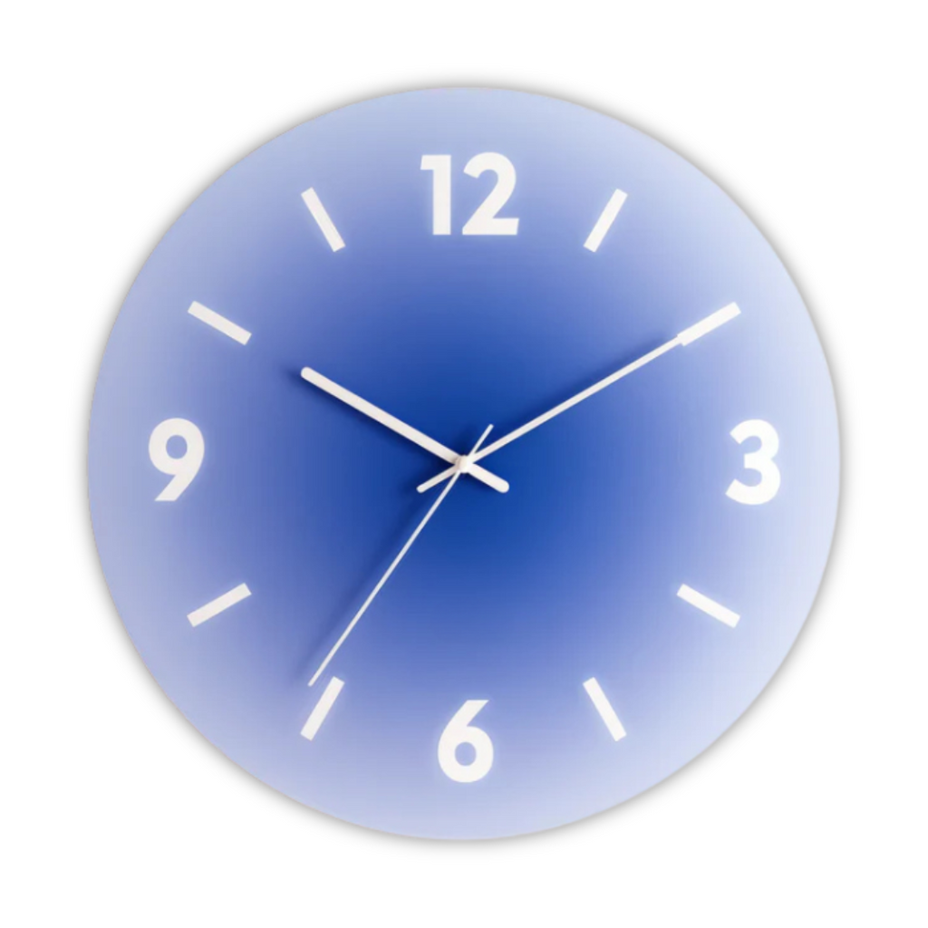 Sunset Glas-Wanduhr