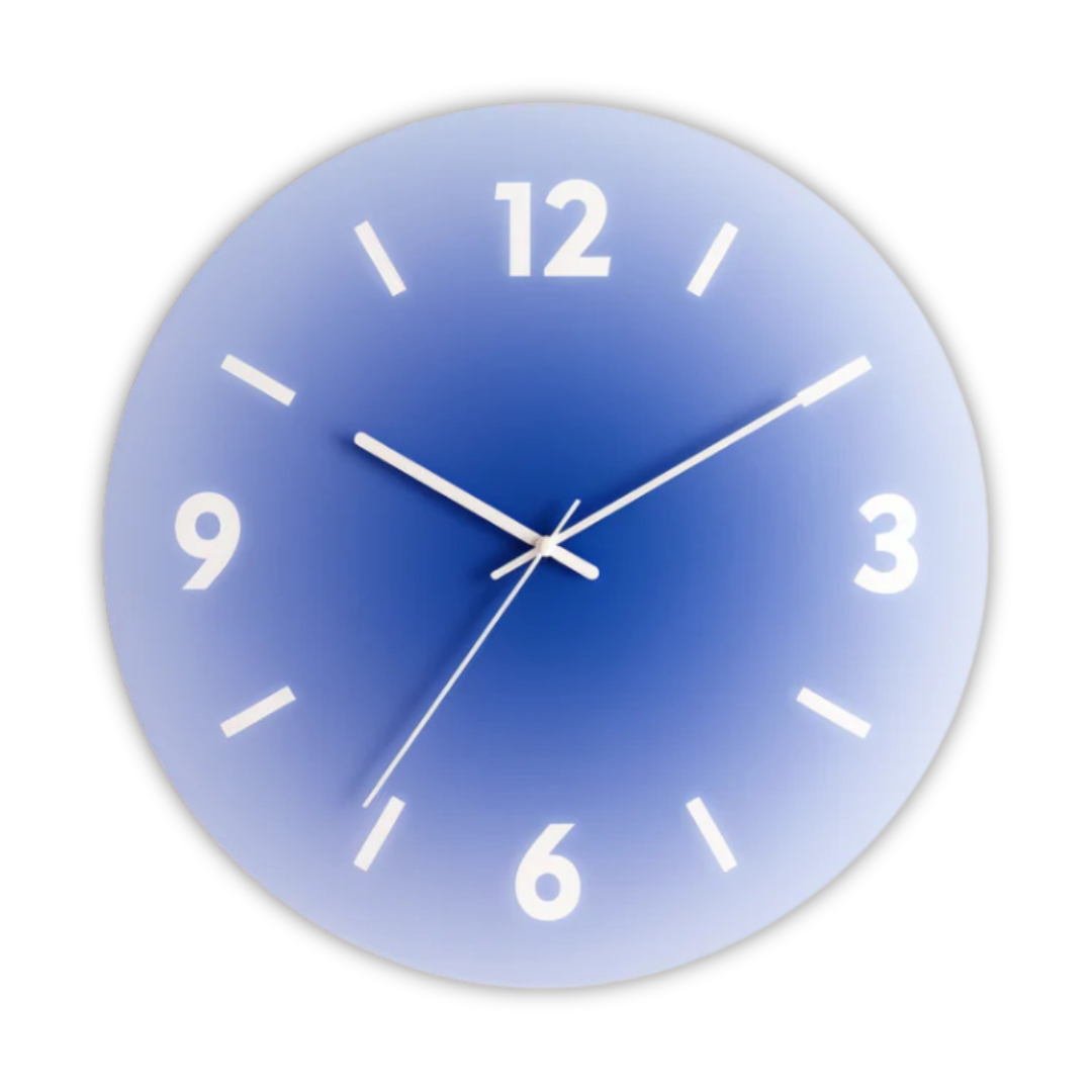 Sunset Glas-Wanduhr