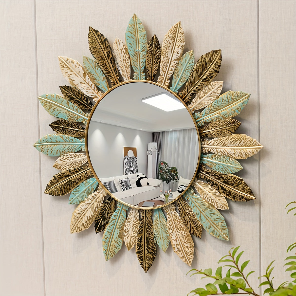 Bohemian Sunburst Wandspiegel