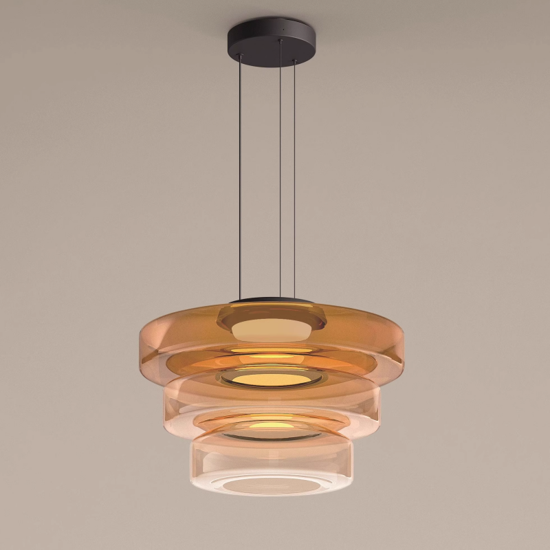 Bauhaus Glas-Pendelleuchte