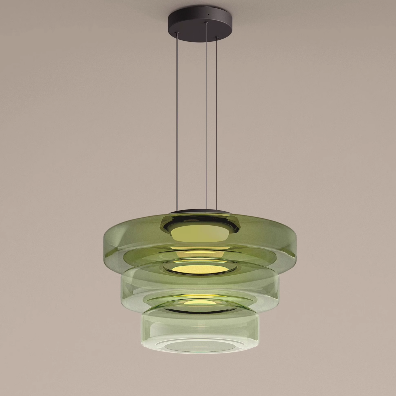 Bauhaus Glas-Pendelleuchte