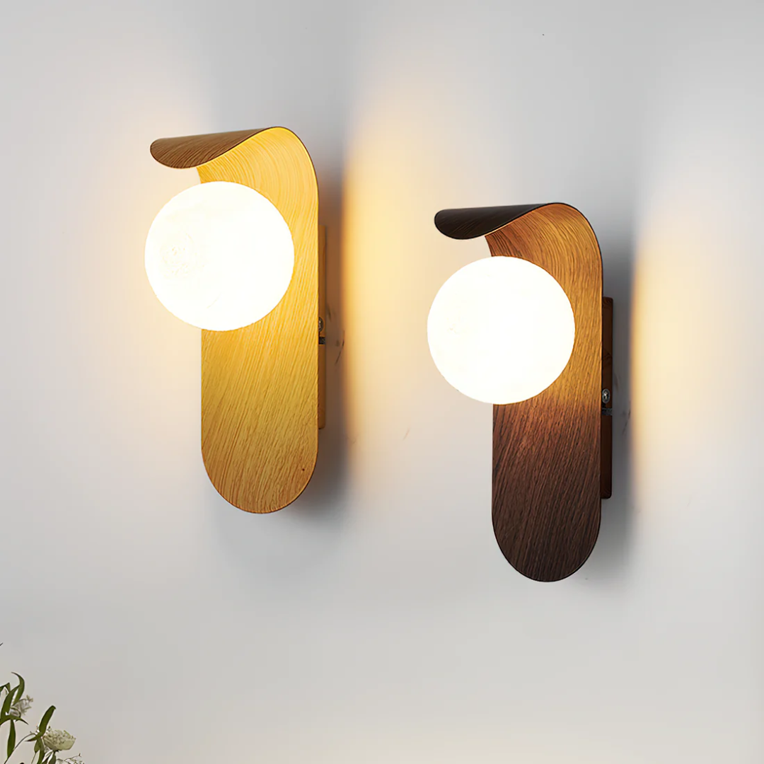 Icar Holz-Wandlampe