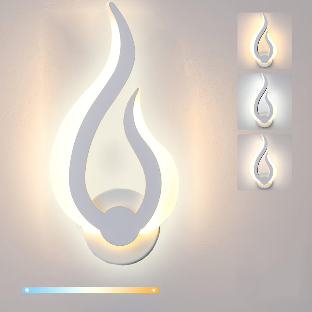 Modern Flame LED-Wandleuchte
