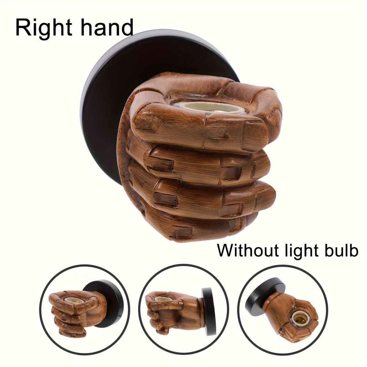 Hand-Wandlampe aus Harz