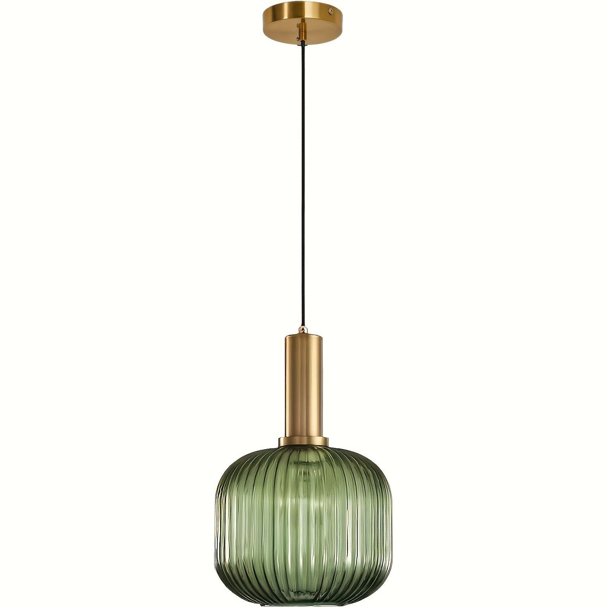 Gestreifte Glas-Pendelleuchte