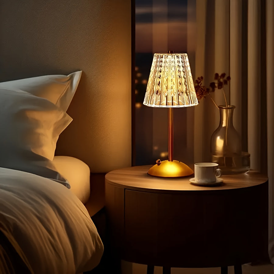 Kristall Touch-Tischlampe USB