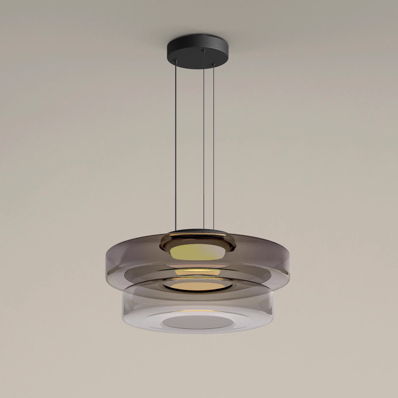 Bauhaus Glas-Pendelleuchte