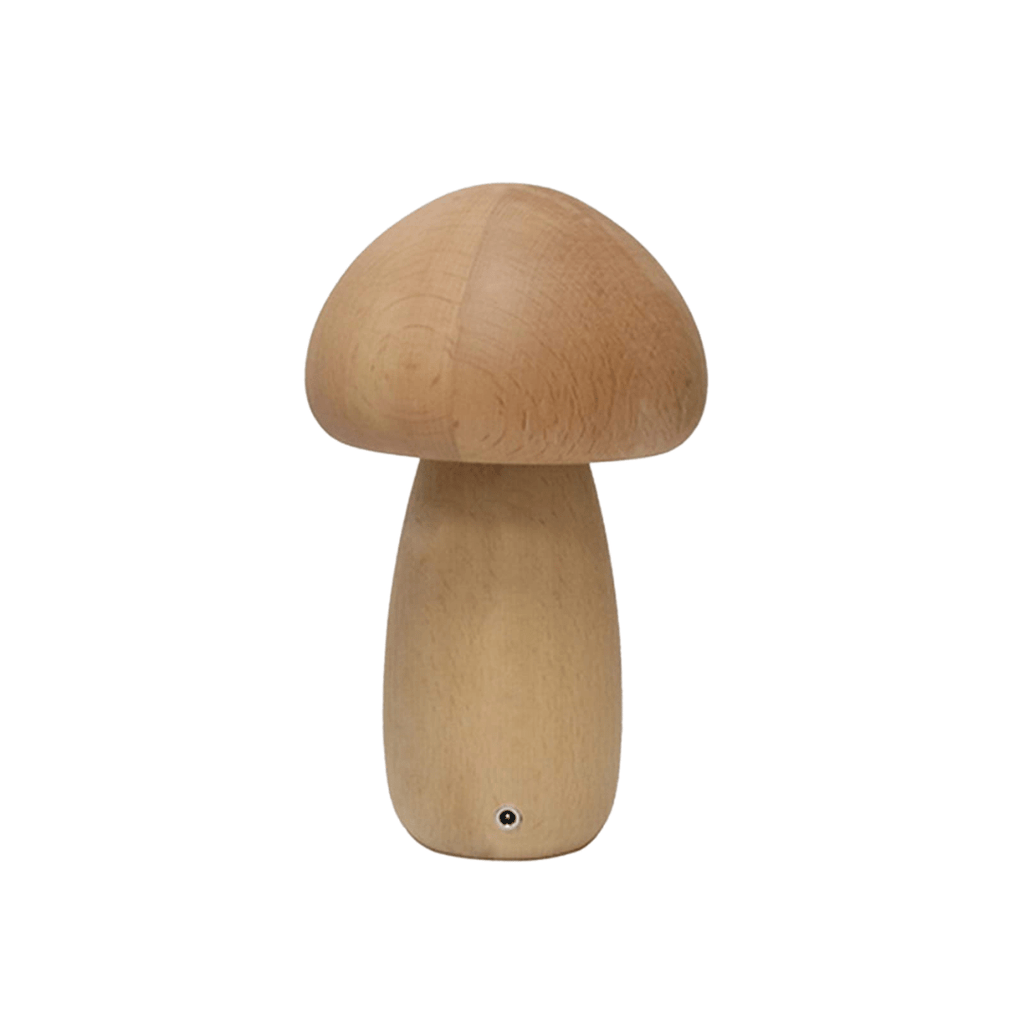 Portobello Pilzlampe aus Holz