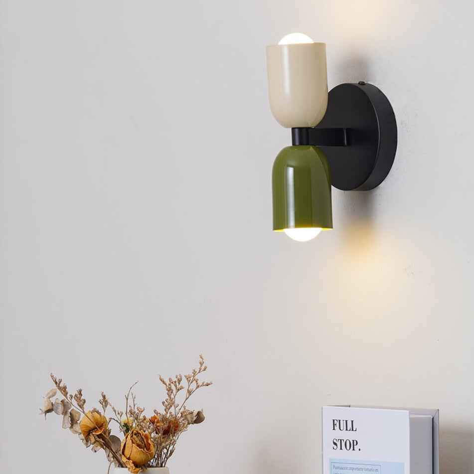 Bunte Macaron-Wandlampe
