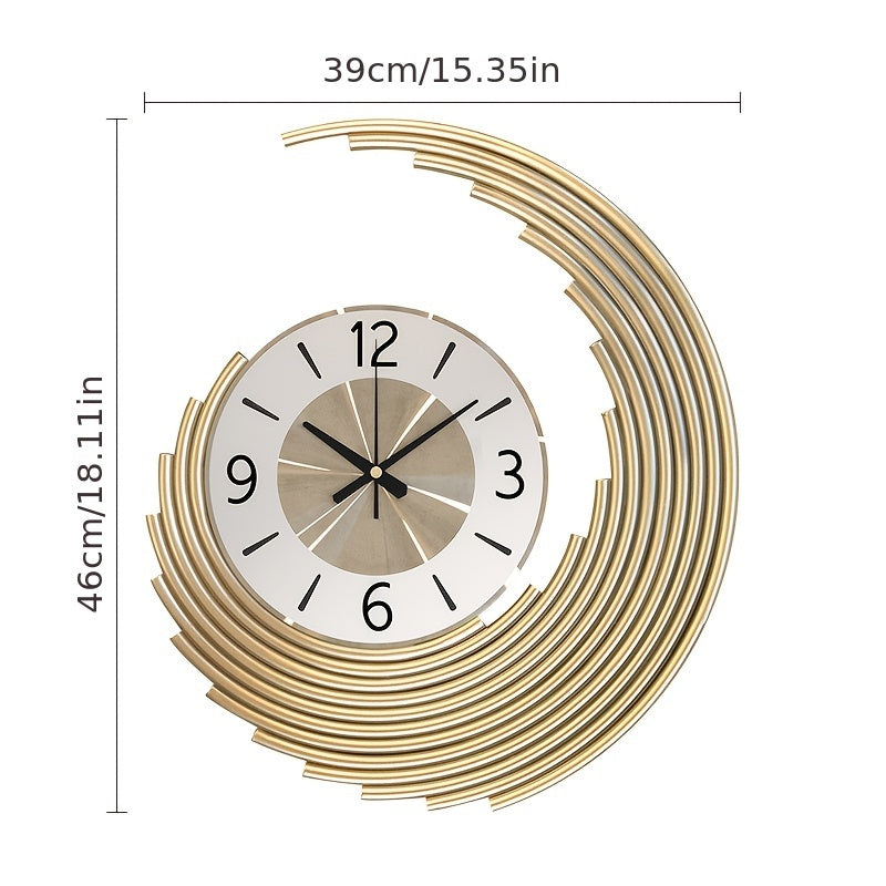 3D Metall-Wanduhr