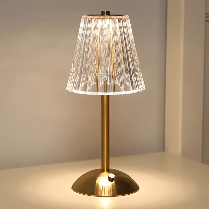 Kristall Touch-Tischlampe USB
