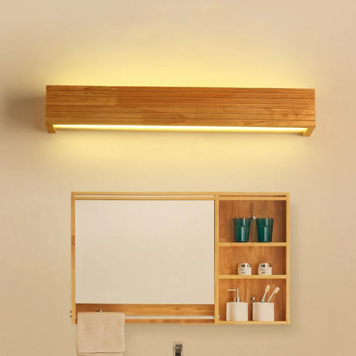 Holz-LED-Wandlampe