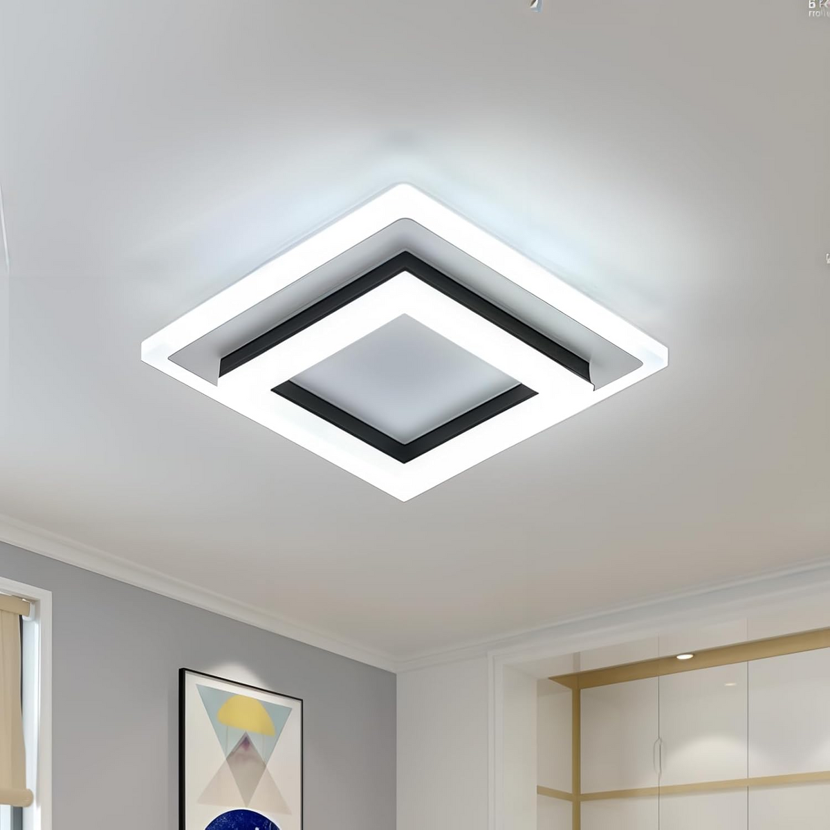 Quadratische LED-Deckenleuchte
