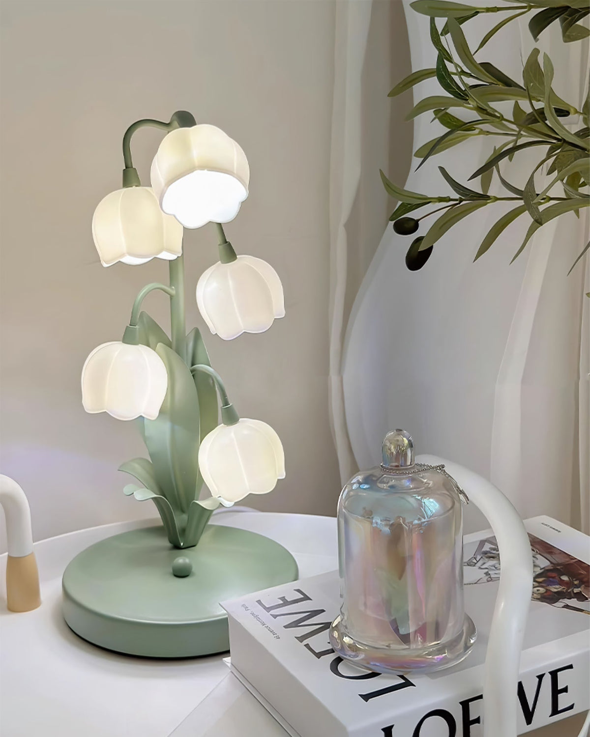 Glockenorchidee Tischlampe