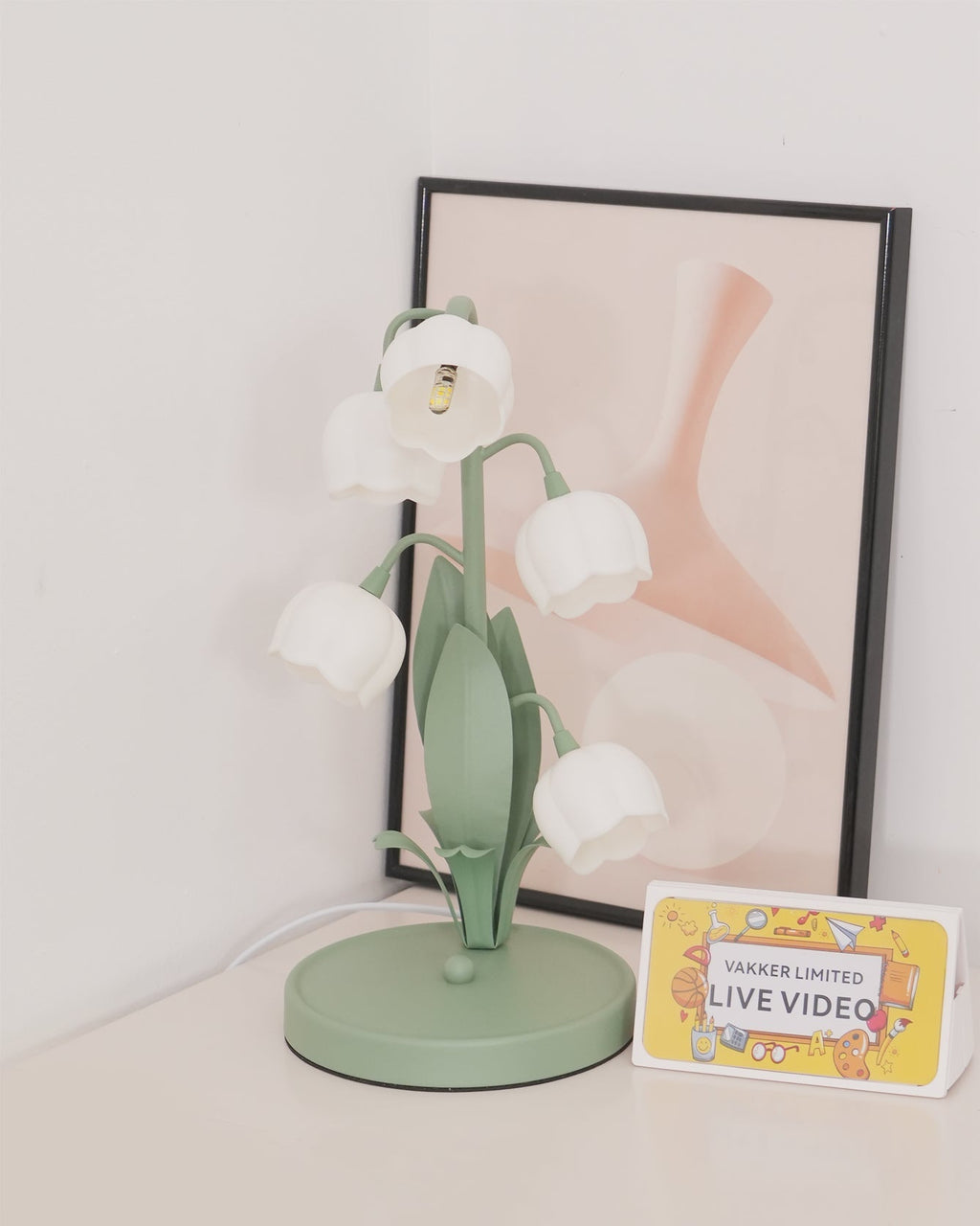 Glockenorchidee Tischlampe
