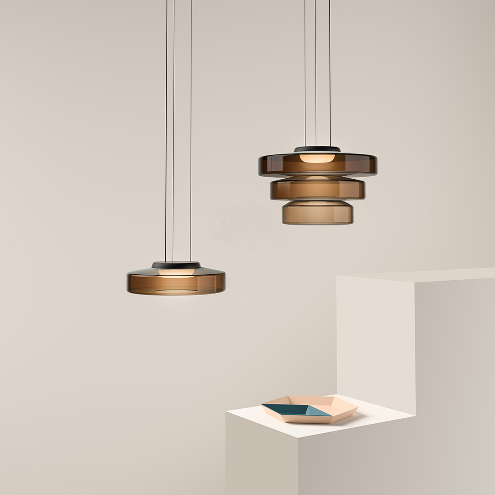 Bauhaus Glas-Pendelleuchte