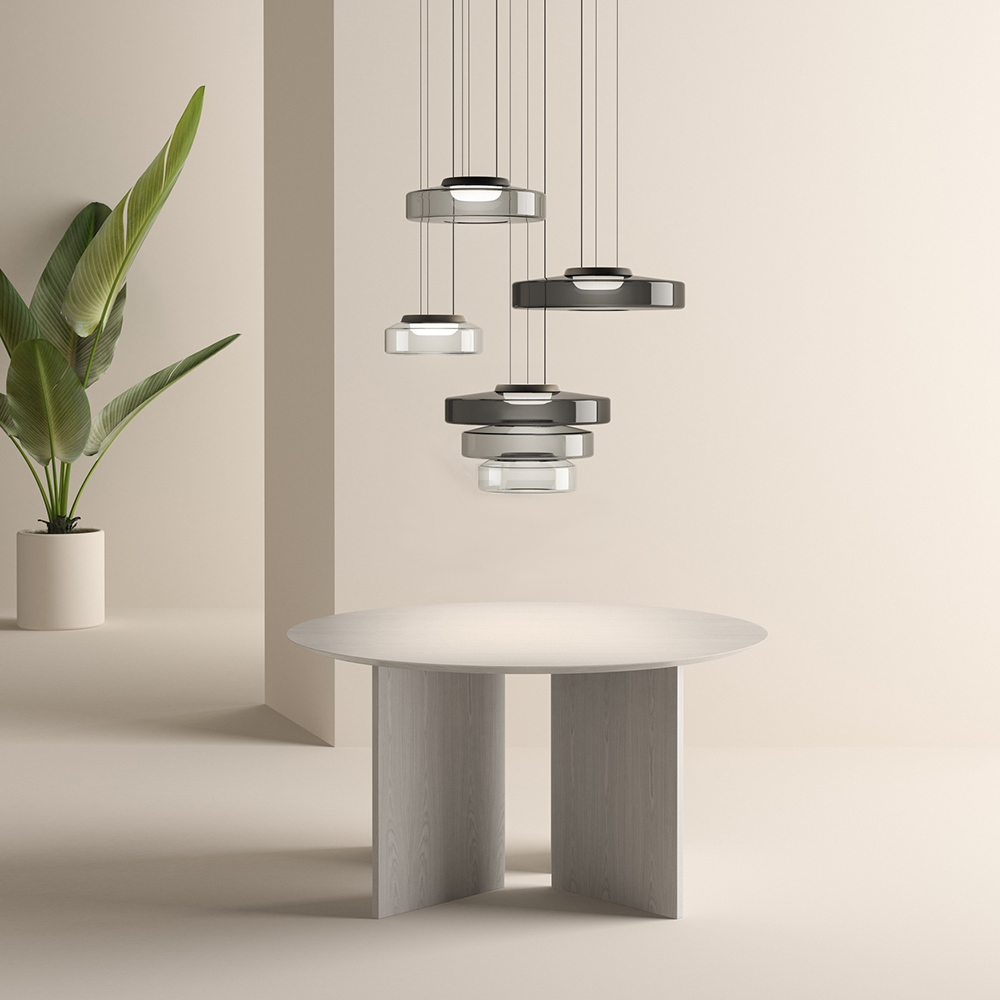 Bauhaus Glas-Pendelleuchte
