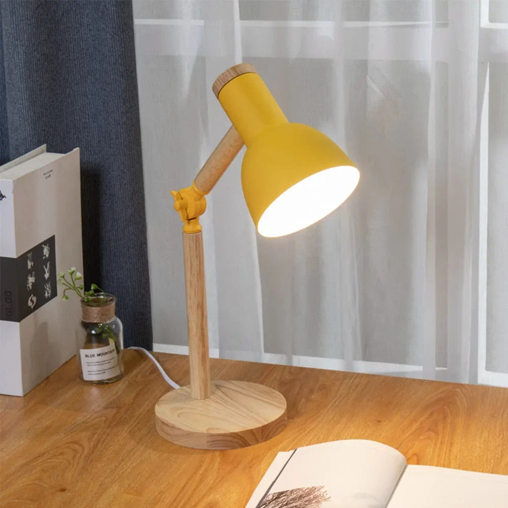 Nordische Holz-Schreibtischlampe