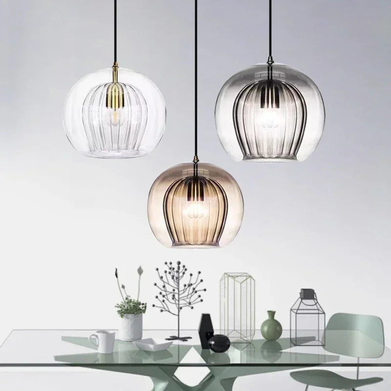 Moderne Glas-Pendelleuchte