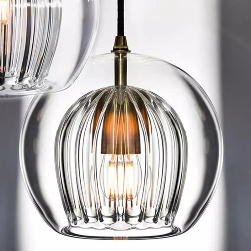Moderne Glas-Pendelleuchte