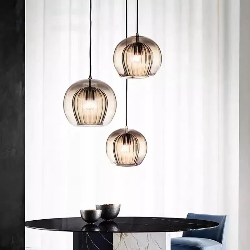 Moderne Glas-Pendelleuchte