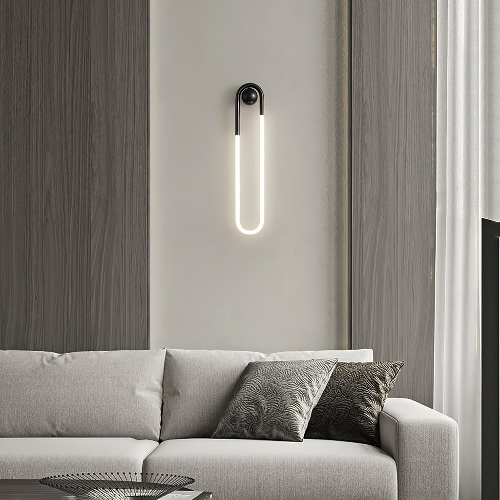Messing-Schwarz Wandleuchte