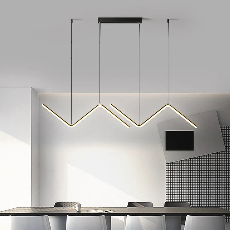 Aluminium-Hängeleuchte für Esszimmer | Modernes minimalistisches nordisches Lichtdesign