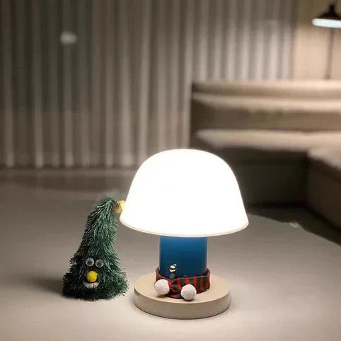 Pilz-Tischlampe mit Akku